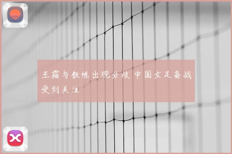 王霜与教练出现分歧 中国女足备战受到关注