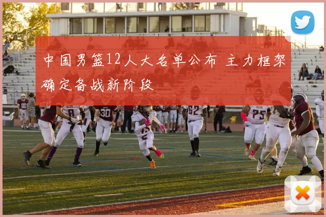 中国男篮12人大名单公布 主力框架确定备战新阶段